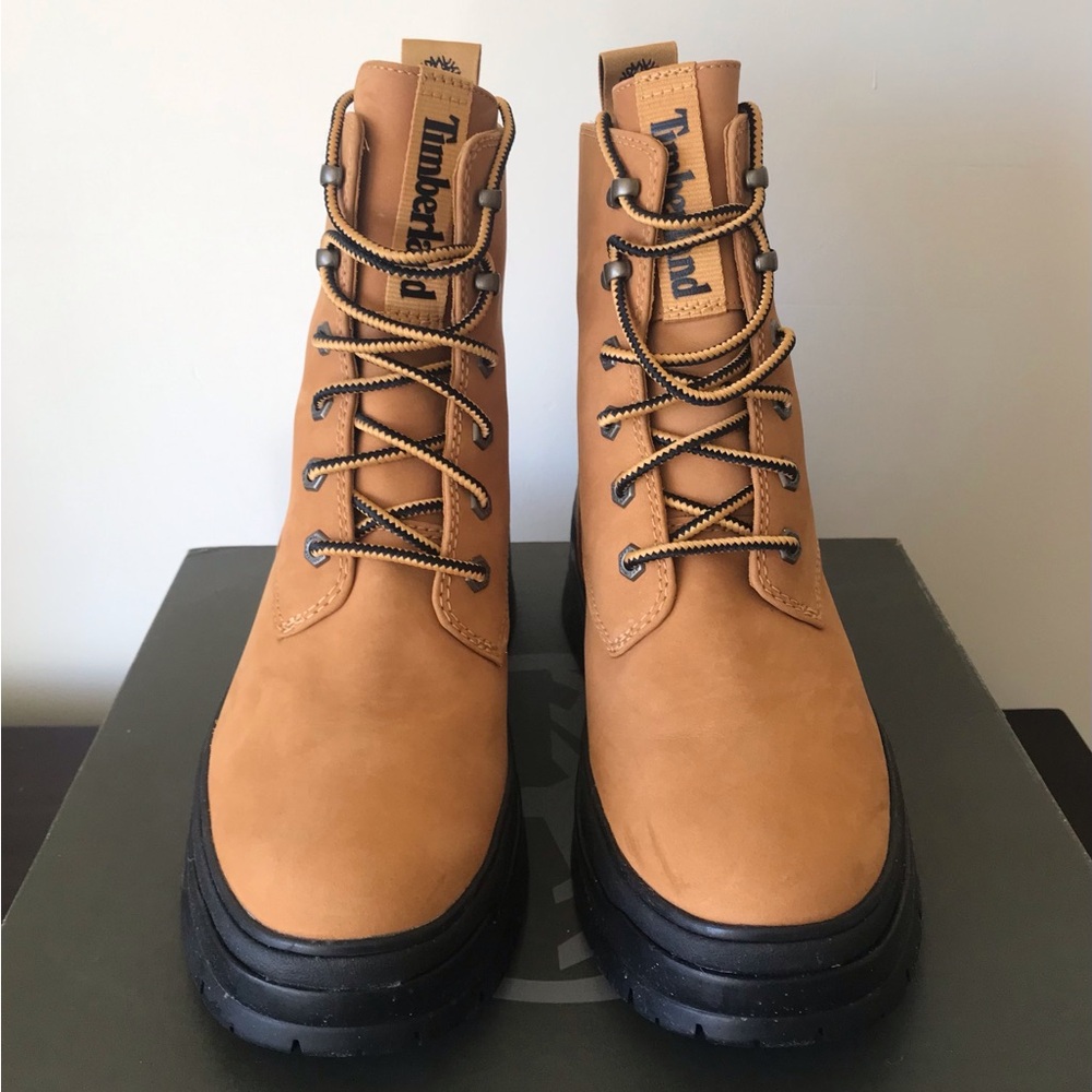 Timberland Malynn EK Mid Waterproof Lace-up Platform Ankle Boots, size 10 - Picture 8 of 16